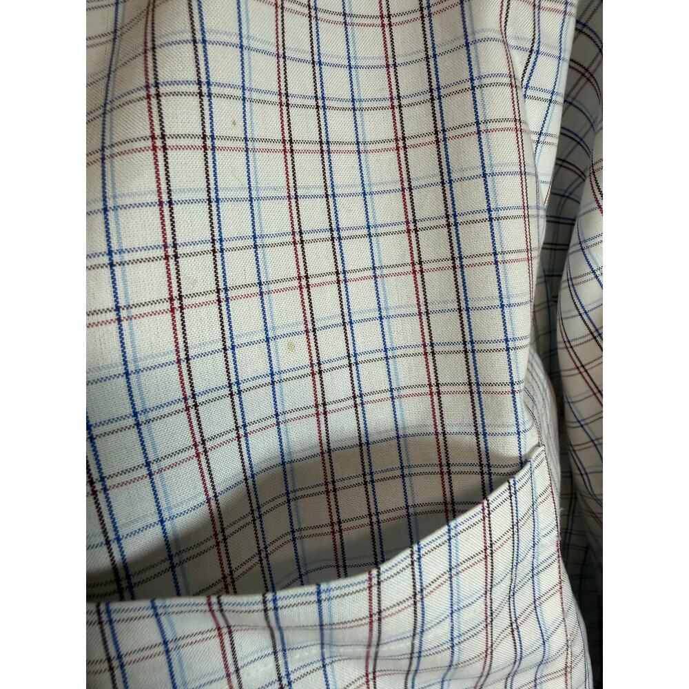 Brooks Brothers 346 Mens Dress Shirt 17.5 34/35 Slim Fit Plaid Cotton Button Up - Picture 5 of 11
